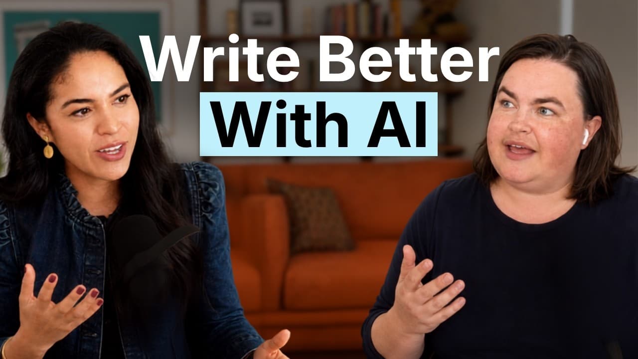 Katie Parrott explaining her AI writing workflow